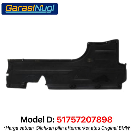 Underfloor Coating Center For BMW F10 F01 Floor Deck Cover Pelapis Lantai Diesel Petrol 520