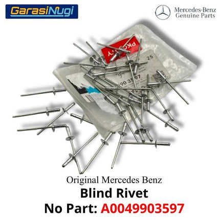 Blind Rivet Mercy A0049903597 Sekrup Klip Baut Body Original Mercedes