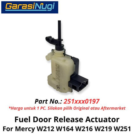 Fuel Door Mercy W212 W164 W219 Release Actuator Kunci Penutup Tangki Bahan Bakar E200