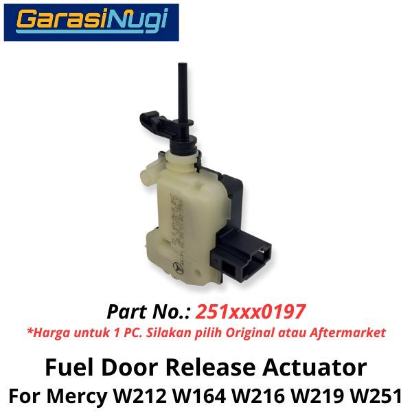 Fuel Door Mercy W212 W164 W219 Release Actuator Kunci Penutup Tangki Bahan Bakar E200