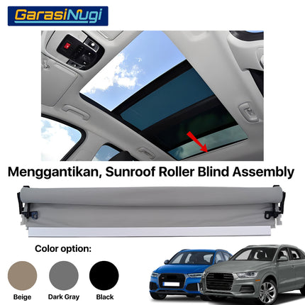 Roller Blind For Audi Q3 RS Q3 Sunroof Curtain Assembly Tirai Penutup Atap