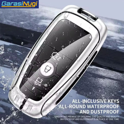 Metal Key Case Ford Sarung Kunci Leather