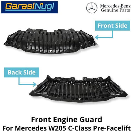 Engine Guard Mercy W205 Pre-FL Front Bumper Penutup Mesin Depan Mercedes C200