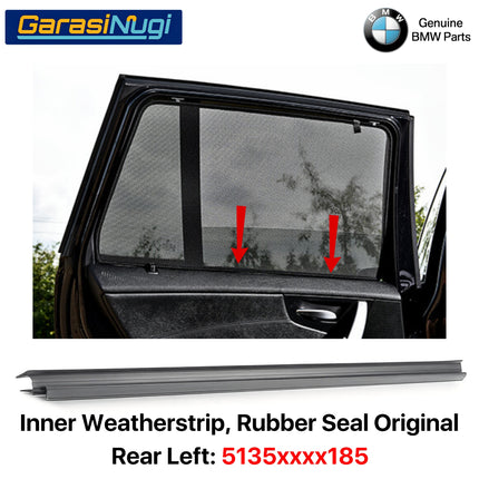 Inner Weatherstrip For BMW E83 Karet Pintu Jendela Belakang Rear Rubber Seal X3