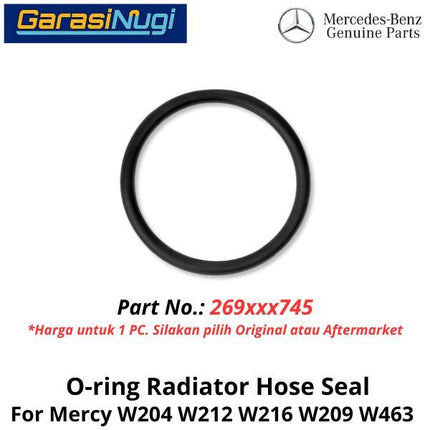 O-Ring Radiator Mercy W204 W212 W209 Coolant Seal Rubber Pipe Gasket C200 E200 CKL