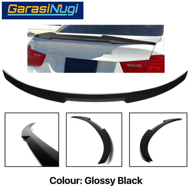 Ducktail Spoiler For BMW E90 Trunk Tail Wing Black Gloss 320 2005-2012