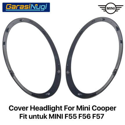 Cover Frame Headlight For Mini Cooper F55 F56 F57 Ring Trim Lampu Depan Original