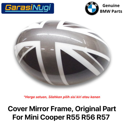 Cover Mirror Frame For Mini Cooper R55 R56 R57 Penutup Kaca Spion Hitam Putih