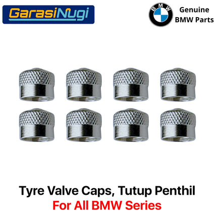 Tyre Valve Caps For All BMW Series Tutup Penthil Metal Roda Depan Belakang Original