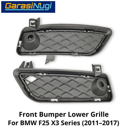 Front Lower For BMW F25 Grille Cover Penutup Bumper Depan Bawah X3