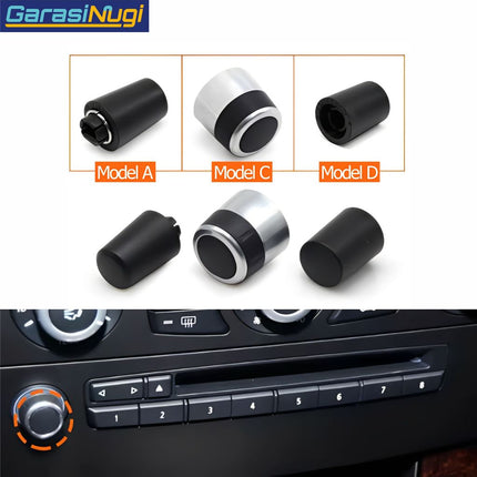 Rotary Radio For BMW E60 E61 E63 E64 Volume Button Knob Tombol Putaran Model C 523 525 530 630 650