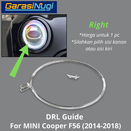 DRL Guide Tube For MINI Cooper F56 Angel Eyes LED Light Lampu Senja 2014-2018