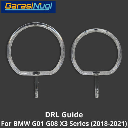 DRL Guide Tube For BMW G01 G08 Angel Eyes LED Light Lampu Senja X3 2018-2021
