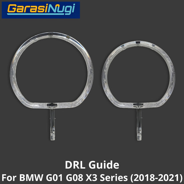 DRL Guide Tube For BMW G01 G08 Angel Eyes LED Light Lampu Senja X3 2018-2021
