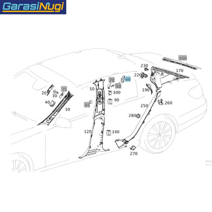 Coat Hook For Mercedes W212 W222 W117 W218 Penggantung Baju Tiang Tengah B Pillar E200 S450 CLA CLS