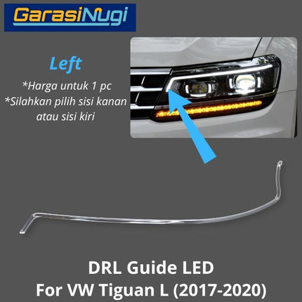DRL Guide VW Tiguan L Tube Angel Eyes LED Lampu Senja 2017-2020