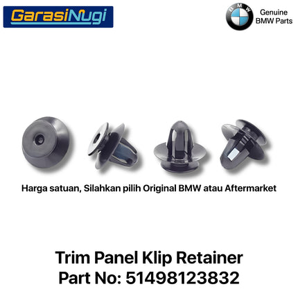 Trim Panel Klip Retainer For BMW 51498123832 interior Original