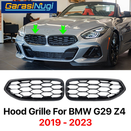 Hood Grille BMW G29 Roadster Kidney Hidung Double Slat Glossy Black Z4