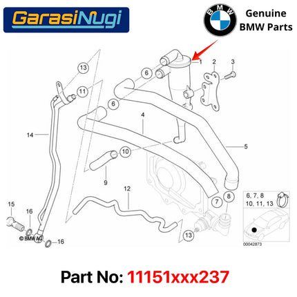 Oil Separator For BMW E52 E53 Katup Pemisah Oli Breather Valve PCV Original X5 Z8