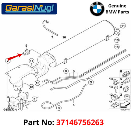 Pressure Sensor 21 Bar For BMW E53 Detektor Tekanan Suspensi 37146756263 X5