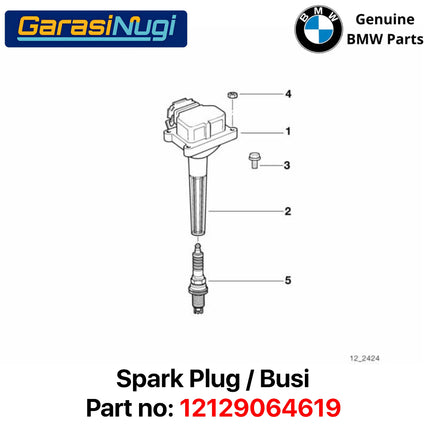 Spark Plug For BMW E30 E36 E39 Z4 Busi Original 12129064619 520