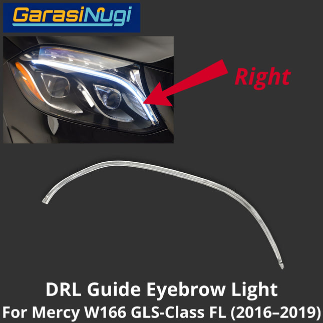 Sein DRL Guide Mercy W166 Facelift LED Eyebrow Light Lampu Alis Mercedes GLS