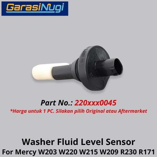 Washer Fluid Mercy W203 W220 W215 W209 Level Sensor Tingkat Cairan Pembersih Kaca Depan C200