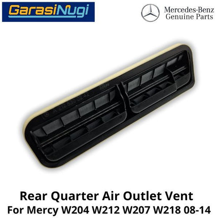 Rear Quarter Mercy W204 W212 W207 W218 Outlet Air Vent Penutup Ventilasi Udara Belakang C200