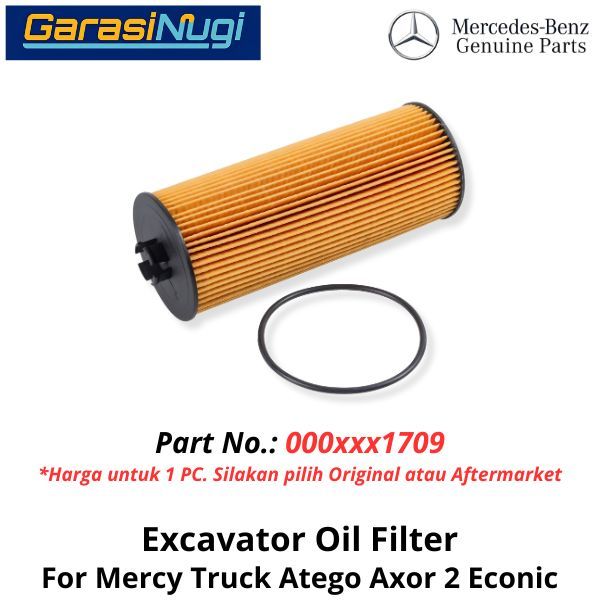 Original Oil Filter For Mercy Atego Axor Econic Saringan Filter Oli 0001801709
