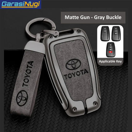 Toyota Corolla Cross Altis Key Case Cover Sarung Kunci Metal Leather