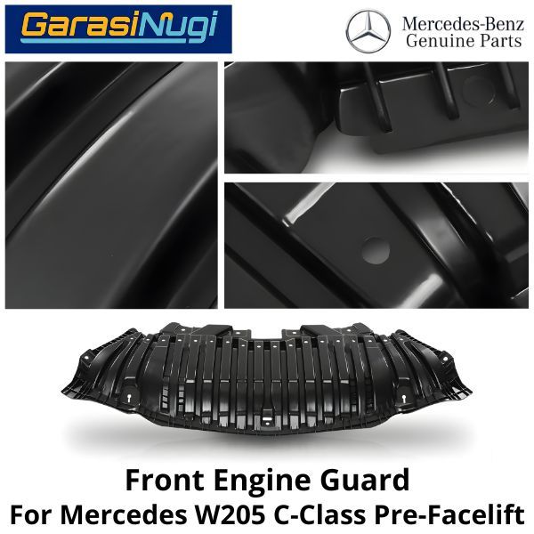 Engine Guard Mercy W205 Pre-FL Front Bumper Penutup Mesin Depan Mercedes C200