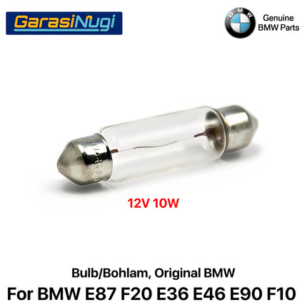 Bulb Trunk Lamp For All BMW Lampu Plat Nomor Dan Bagasi Original Part 12V 10W