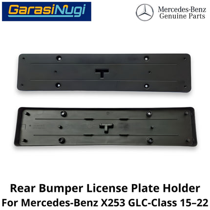 Rear Bumper Mercy X253 Lisence Plate Holder Dudukan Plat Nomor Mercedes GLC