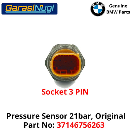 Pressure Sensor 21 Bar For BMW E53 Detektor Tekanan Suspensi 37146756263 X5