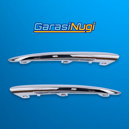 Lower Bumper Mercy X253 Lip Chrome Trim Strip Molding Bumper Depan Bawah Mercedes GLC