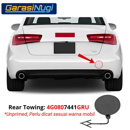 Cover Towing For AUDI A6 Pre-Facelift Bumper Tow Depan Belakang Tutup Lubang Derek C7