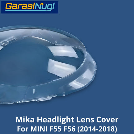 Mika Headlight For MINI Cooper F55 F56 Lens Kaca Cover Lampu Depan 2014-2018