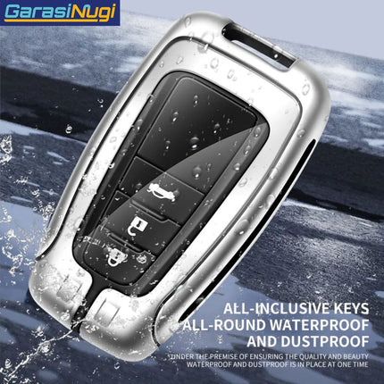 Toyota Corolla Cross Altis Key Case Cover Sarung Kunci Metal Leather