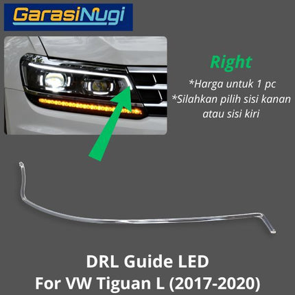 DRL Guide VW Tiguan L Tube Angel Eyes LED Lampu Senja 2017-2020