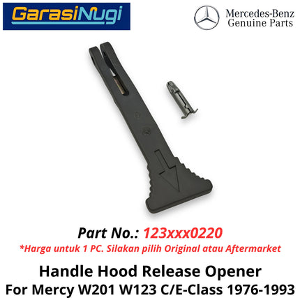 Hood Pull Mercy W201 W123 Latch Handle Tarikan Kap Mesin Original Mercedes C150