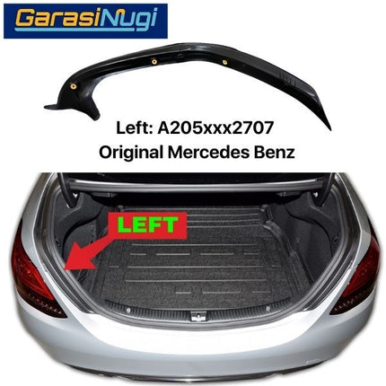 Mercedes W205 Talang Air Bagasi Karet Cover Samping Mercy C200