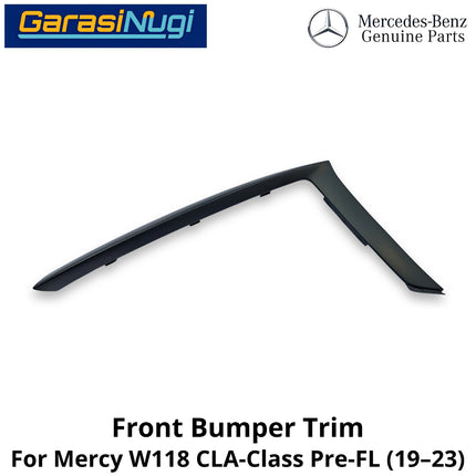 Front Bumper Mercy W118 Pre-Facelift Trim Cover Penutup Bemper Depan Mercedes CLA