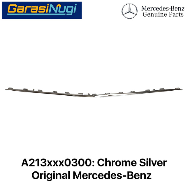 Cover Trim For Mercy W213 Pre-FL Garnish Moulding Bemper Depan Lower Chrome E200