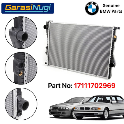 Radiator For BMW E39 E38 Engine Cooling Sistem Pendingin Mesin Original 17111702969 520
