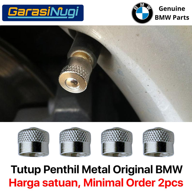Tyre Valve Caps For All BMW Series Tutup Penthil Metal Roda Depan Belakang Original