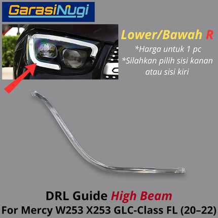 Sein DRL Guide Mercy W253 Facelift High Beam LED Eyebrow Light Lampu Alis Mercedes GLC 20-22