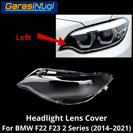 Mika Headlight For BMW F22 F23 Lens Kaca Cover Lampu Depan X3