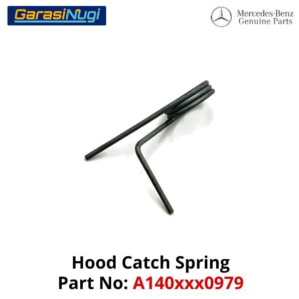 Hood Catch Spring Mercy W124 Pegas Penarik Tutup Kap Mesin Engine Pull S280