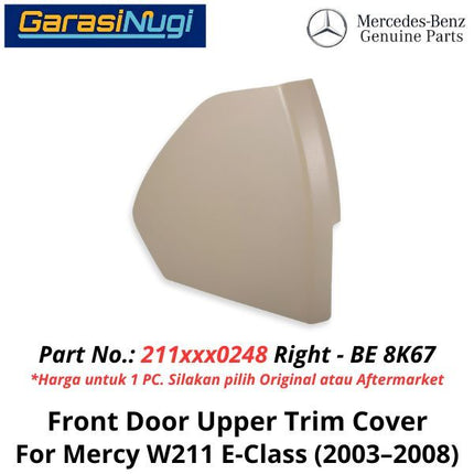 Door Panel Mercy W211 Trim Cover Penutup Pintu Depan Mercedes E240