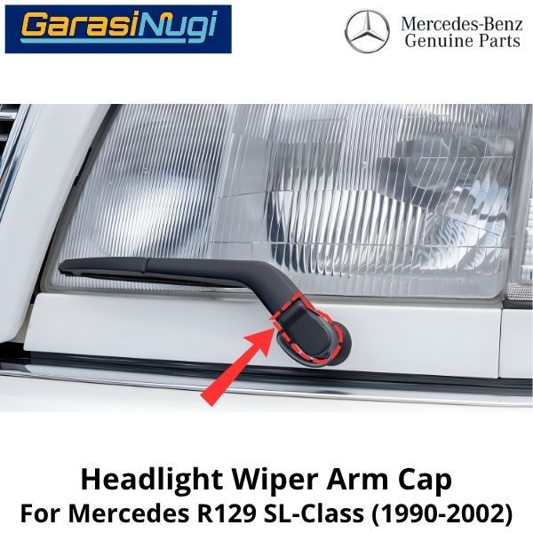 Headlight Wiper Mercy R129 Cover Arm Cap Lampu Depan SL 90-02